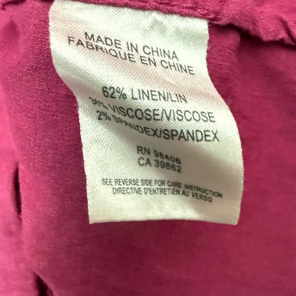 THEORY Jemda Crunch Linen Blend Sleeveless V-Neck Top - Picture 4 of 5